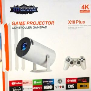 Alternative view of X10 Plus 4K Game Projector + 2 Controllers