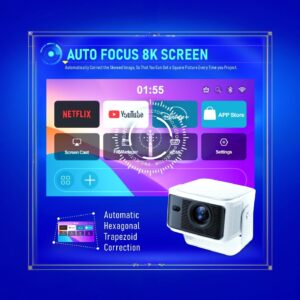 Alternative view of HY350 Max Android Projector